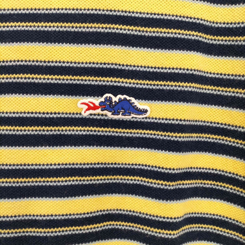 Braggin' Dragon 日本製 モックネック鹿の子ボーダーTシャツ メンズ import:XL