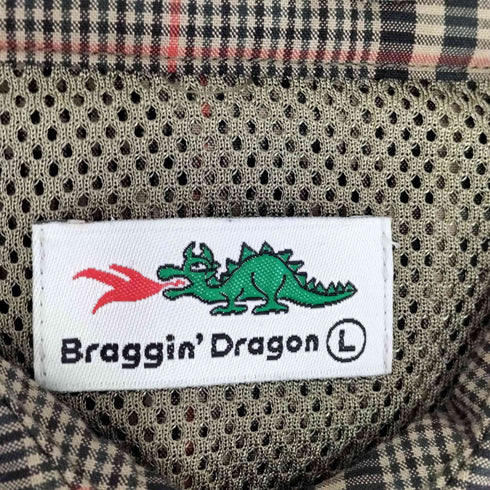 Braggin' Dragon 日本製 チェック柄 スイングトップ メンズ JPN:L