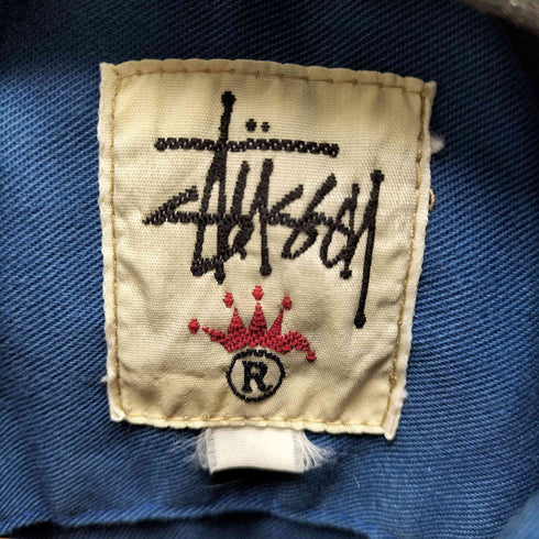 ステューシー Stussy OLD 白タグ クラウンタグ ハーフジッププルオーバーシャツ メンズ