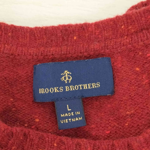 ブルックスブラザーズ BROOKS BROTHERS ワンポイント刺繍 ネップメランジニットセーター レディース JPN:L