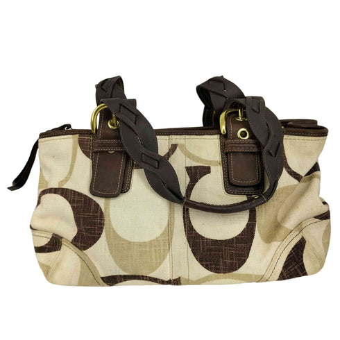 コーチ COACH シグネチャー トーナルCジップ サッチェル ハンドバッグ レディース