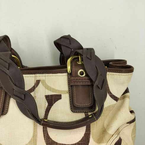 コーチ COACH シグネチャー トーナルCジップ サッチェル ハンドバッグ レディース