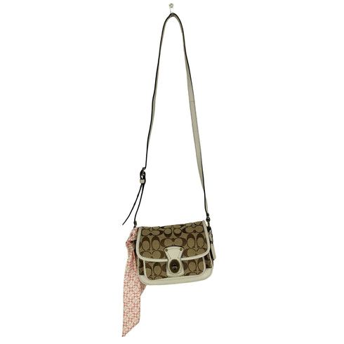 コーチ COACH シグネチャー ショルダーバッグ スカーフ付 レディース