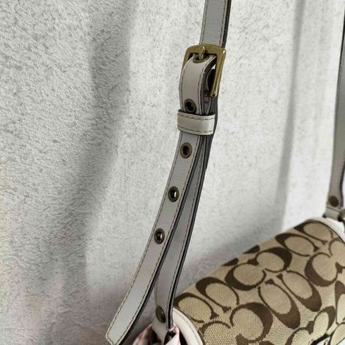 コーチ COACH シグネチャー ショルダーバッグ スカーフ付 レディース