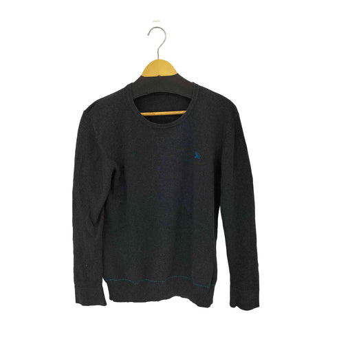 バーバリーブラックレーベル BURBERRY BLACK LABEL 薄手 クルーネック コットン ニットセーター メンズ 2