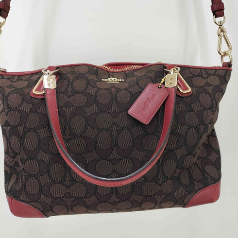 コーチ COACH シグネチャー レザー キャンバス 2WAY レディース