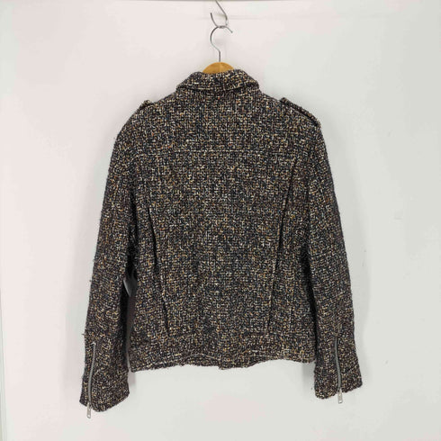 エムエスジーエム MSGM ツイードダブルライダースジャケット メンズ 48