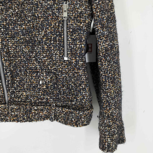 エムエスジーエム MSGM ツイードダブルライダースジャケット メンズ 48