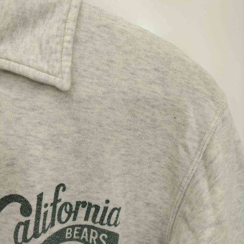 パールダイバー pearl diver 復刻 Calfornia BEARSプリント ハーフジップ スウェットポロ メンズ import:M