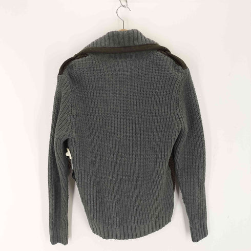 ディーゼル DIESEL ウール混 切替デザイン ジップアップニット メンズ import:M