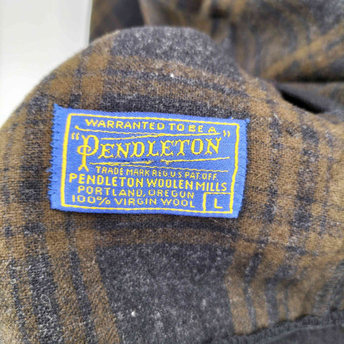 ペンドルトン PENDLETON 70s チェック ウールカーディガン メンズ L