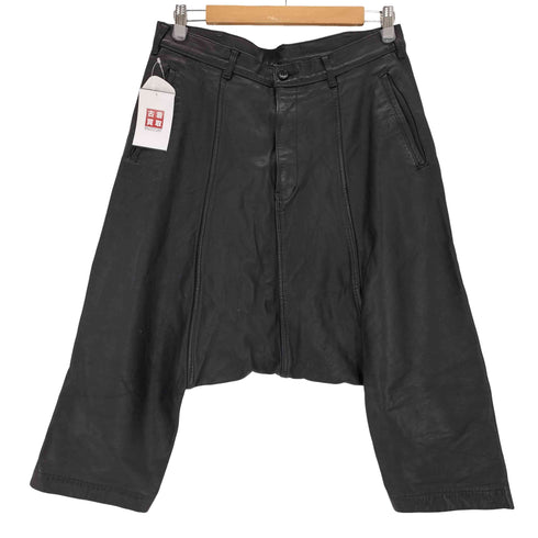 コムデギャルソンオムプリュス COMME des GARCONS HOMME PLUS 13AW カウレザーサルエルパンツ メンズ JPN:M