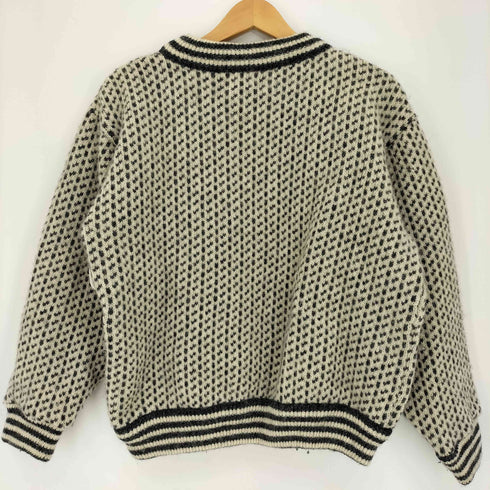 エルエルビーン L.L.Bean 80s ノルウェー製 レーヨン混 バーズアイ ウールニット メンズ LADIES LARGE
