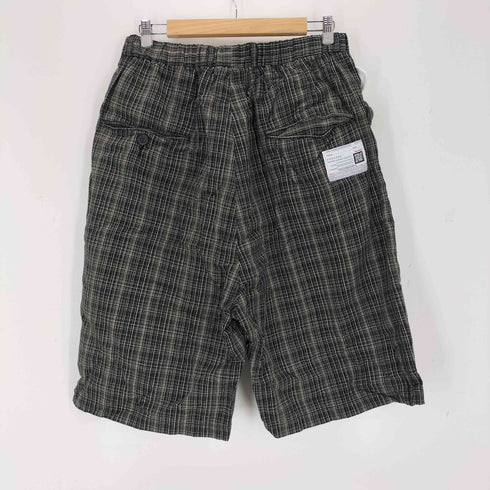 メゾンミハラヤスヒロ Maison MIHARA YASUHIRO タックチェックショーツ メンズ