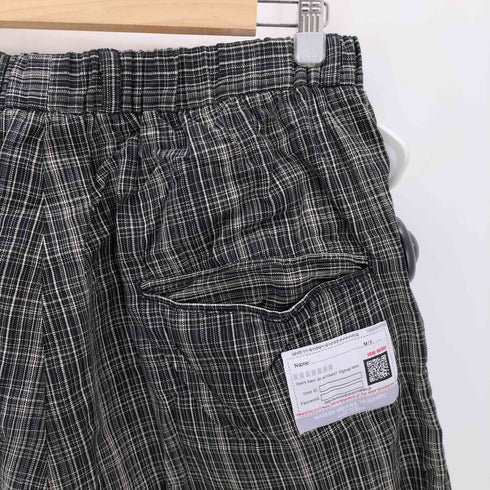 メゾンミハラヤスヒロ Maison MIHARA YASUHIRO タックチェックショーツ メンズ