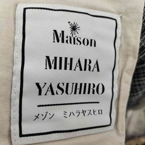 メゾンミハラヤスヒロ Maison MIHARA YASUHIRO タックチェックショーツ メンズ