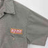 アラマーク ARAMARK 企業ロゴ ワッペン チェック S/S ワーク シャツ メンズ import:M