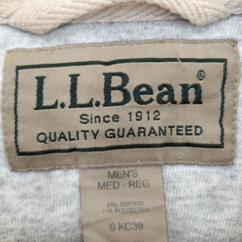 エルエルビーン L.L.Bean 90s 背面プリント 前V クルーネックスウェット メンズ MED-REG