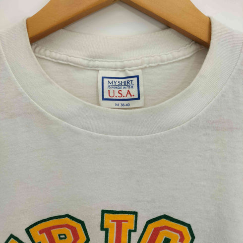 MY SHIRT IS MADE IN THE USA 80-90s シングルステッチ フロントプリント 半袖T メンズ import:M
