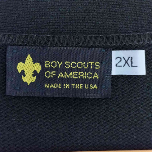 ボーイスカウトオブアメリカ BOY SCOUTS OF AMERICA USA製 ヘリンボーン アクリルカーディガン メンズ 2XL