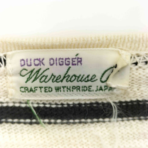 ウエアハウス WAREHOUSE ボートネック ボーダー 長袖カットソー メンズ 36