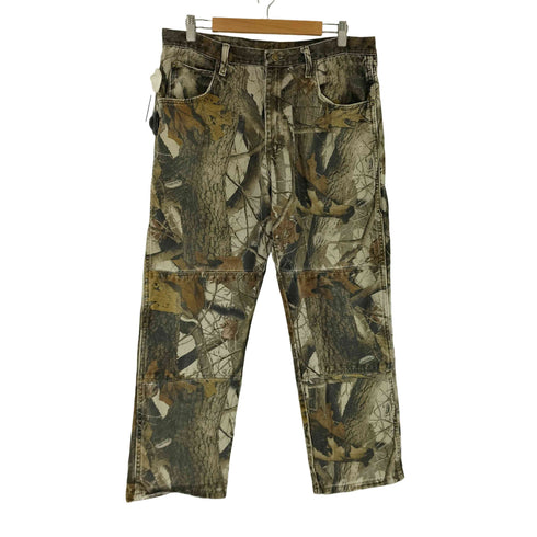 ラングラー Wrangler リアルツリーカモ ダブルニーワークパンツ メンズ 34/32