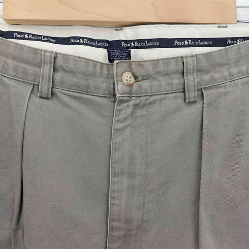 ポロラルフローレン POLO RALPH LAUREN 90-00s 2タックワイドチノパンツ ポロチノ メンズ 34×32