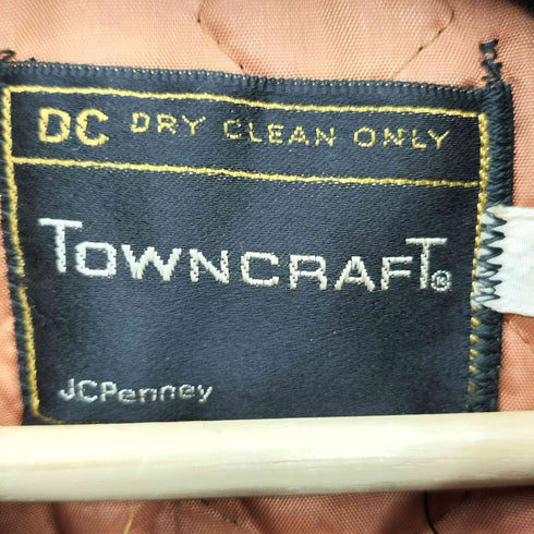 タウンクラフト TOWNCRAFT 70s チェック柄 ウール メルトンジャケット メンズ import:L
