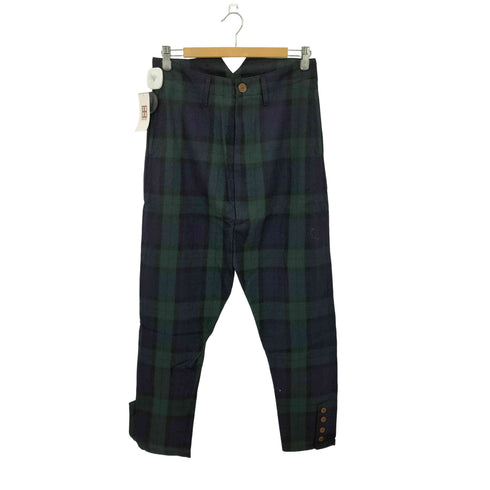 ヴィヴィアンウエストウッドマン Vivienne Westwood MAN タータンチェック ブラックウォッチ柄 スラックスパンツ メンズ 44