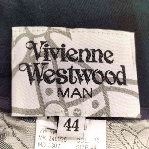 ヴィヴィアンウエストウッドマン Vivienne Westwood MAN タータンチェック ブラックウォッチ柄 スラックスパンツ メンズ 44