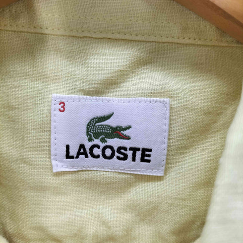 ラコステ LACOSTE リネン ボタンダウンシャツ メンズ JPN:3