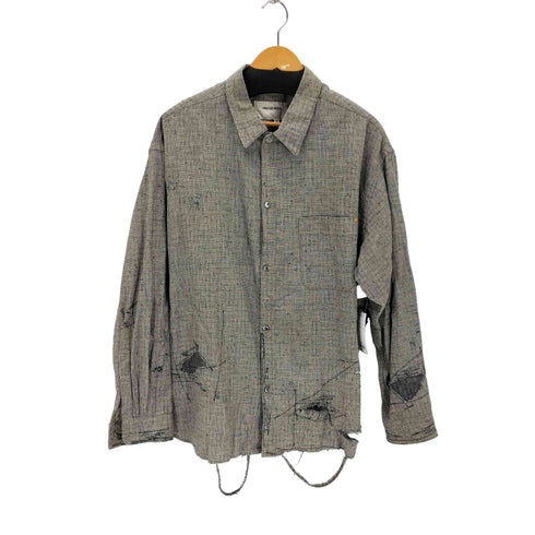 アナクロノーム Anachronorm LINEN PLAID REMAKED WIDE SHIRTS メンズ 03