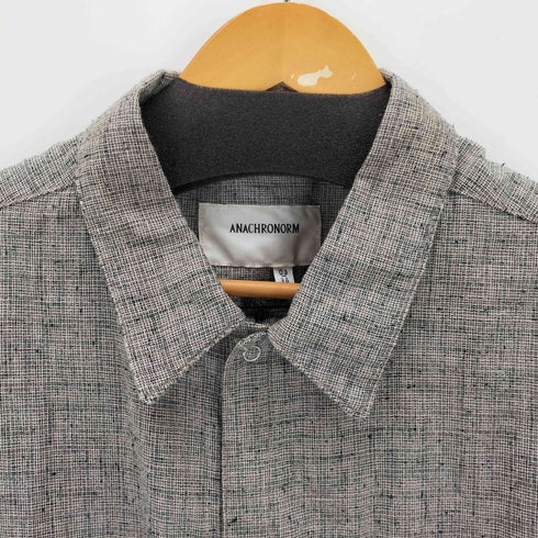 アナクロノーム Anachronorm LINEN PLAID REMAKED WIDE SHIRTS メンズ 03