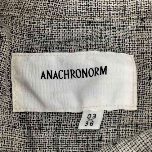 アナクロノーム Anachronorm LINEN PLAID REMAKED WIDE SHIRTS メンズ 03