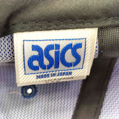 アシックス ASICS 80-90s 日本製 ロゴ刺繍 トラッカーキャップ メンズ M