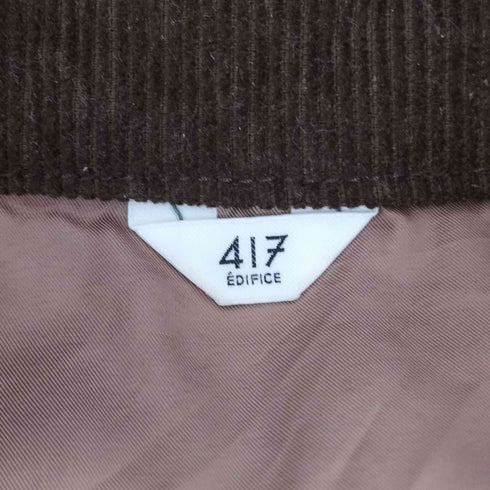 フォーワンセブンバイエディフィス 417 by EDIFICE 26SS デニム ジップヨークジャケット メンズ JPN:L