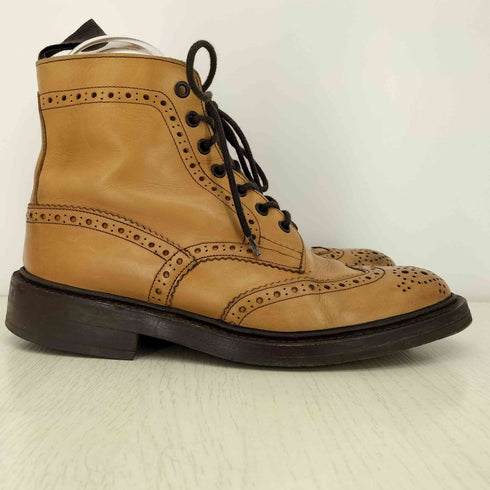 トリッカーズ Trickers 英国製 Malton Country Boot マロンアンティーク ウィングチップ メンズ UK:7.5