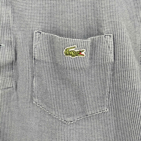 ラコステ LACOSTE 70-80s 文字ワニ ワンポイントロゴ 長袖ポロシャツ メンズ