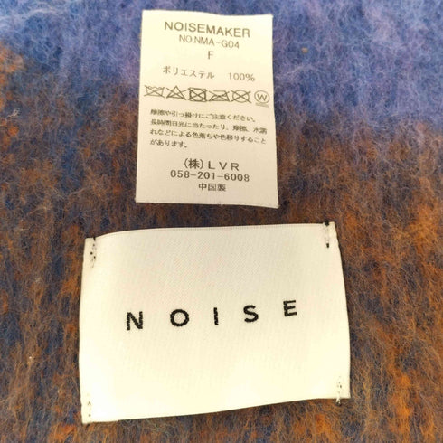 ノイズメーカー NOISE MAKER ボリュームフリンジブロックチェックマフラー メンズ FREE