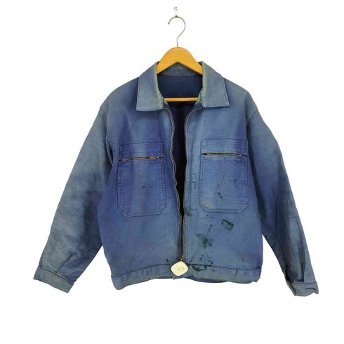 ユーロミリタリー Euro military 推定50s モールスキン サイクリストジャケット メンズ