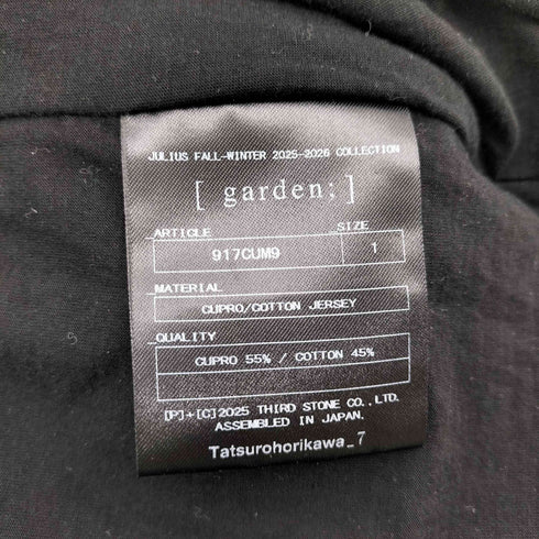 ユリウス JULIUS 25AW ドレープネックカットソー メンズ JPN:1