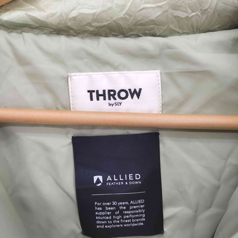 スローバイスライ THROW by SLY シワ加工 サイドジップ ダウン ジャケット レディース JPN:2