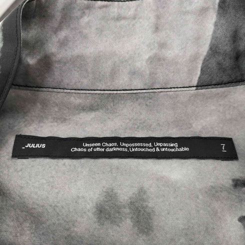ユリウス JULIUS 25AW Glide Tucked Shirt Residual Form メンズ JPN:1