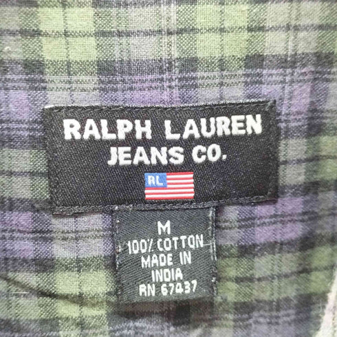 ラルフローレン RALPH LAUREN ボタンダウン チェック シャツ メンズ import:M