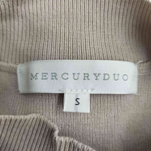 マーキュリーデュオ MERCURYDUO ラッフルスリーブフレアニットワンピース レディース JPN:S