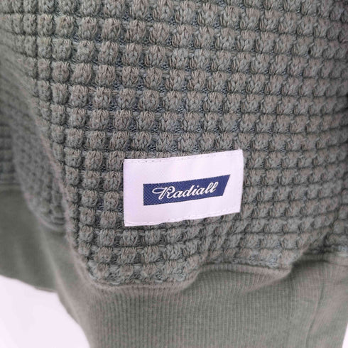 ラディアル RADIALL 2024AW BIG WAFFLE - HALF ZIP SWEATSHIRT ハーフジップスウェット メンズ import:M