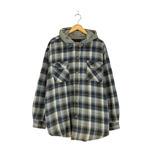 ベーシックエディションズ BASIC EDITIONS 裏地キルティングシャツジャケット メンズ L