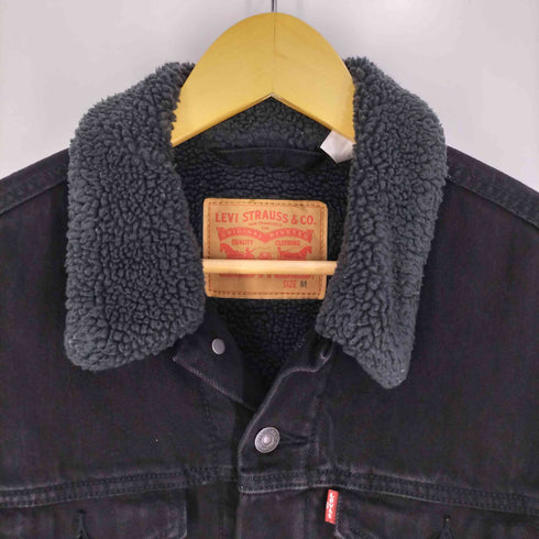 リーバイス Levis 裏ボア ブラックデニム ランチジャケット メンズ import:M