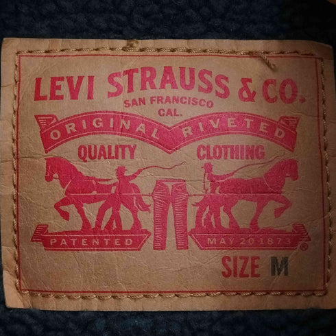 リーバイス Levis 裏ボア ブラックデニム ランチジャケット メンズ import:M