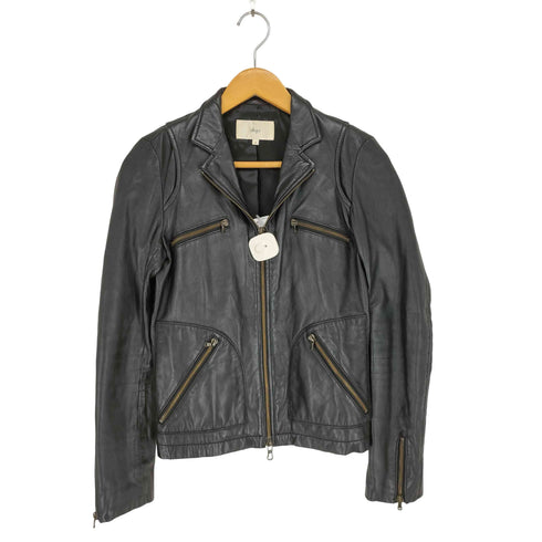シップス SHIPS lamb leather ラムレザージャケット レディース M
